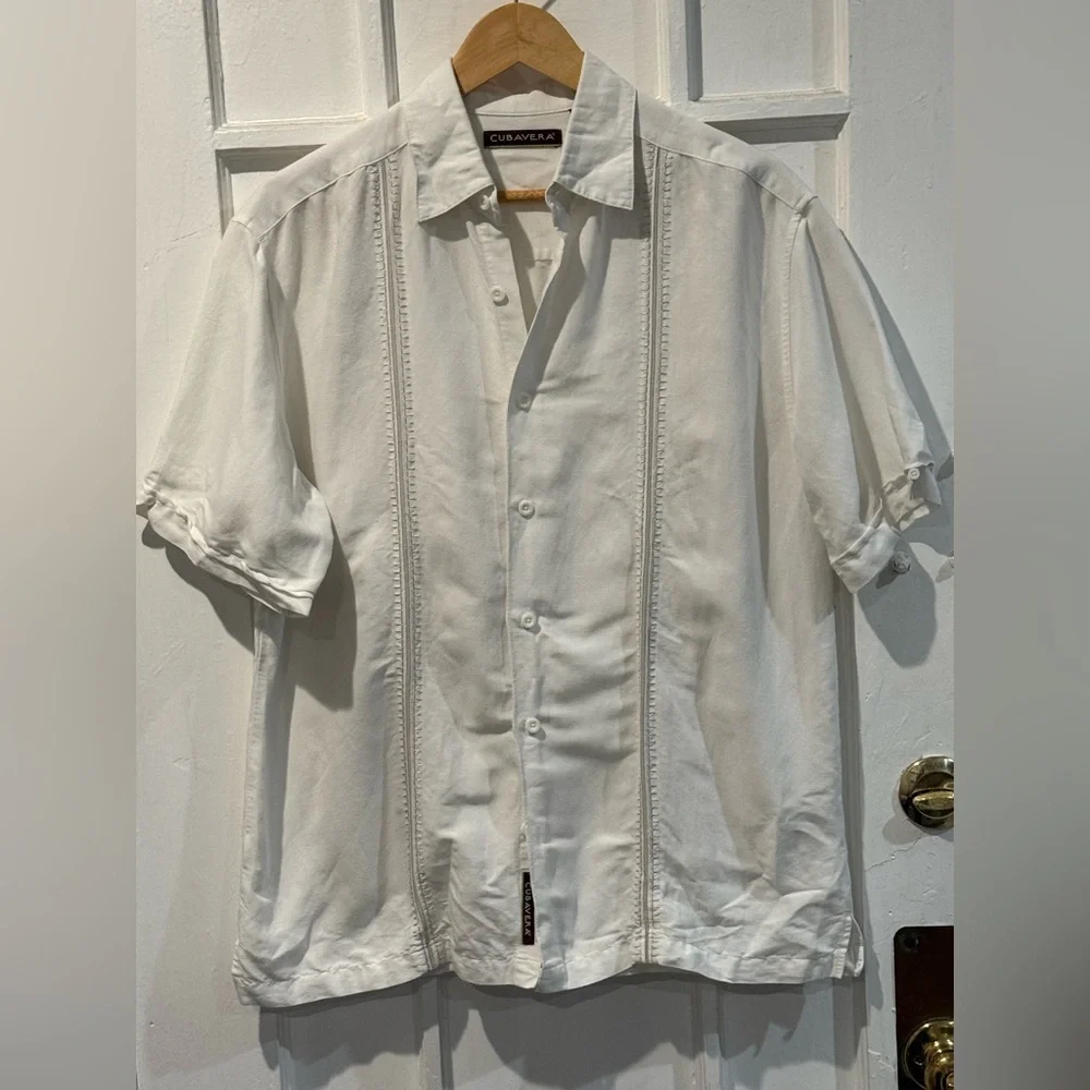 Cubavera Classic White Short Sleeve Shirt